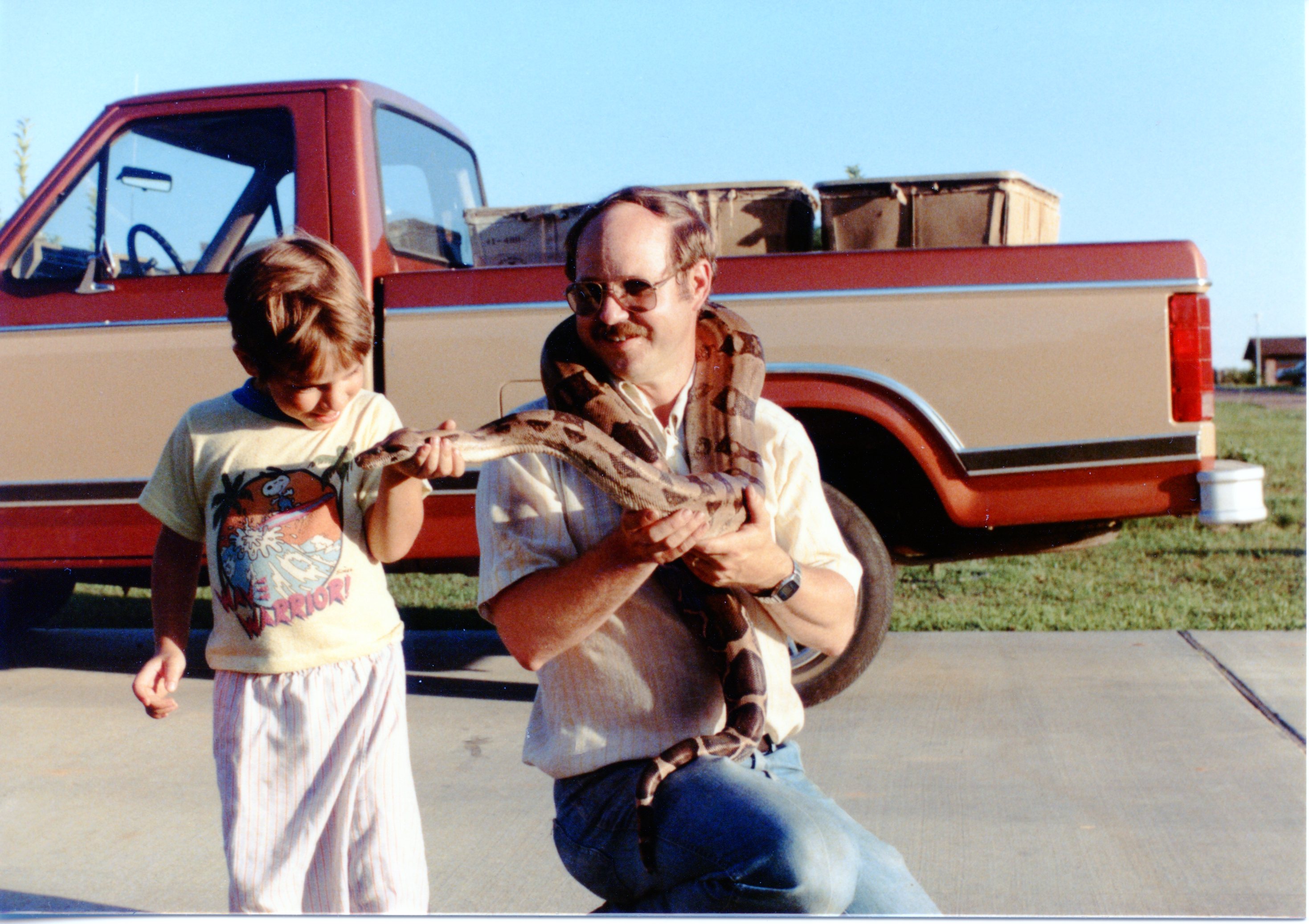 David with the snake