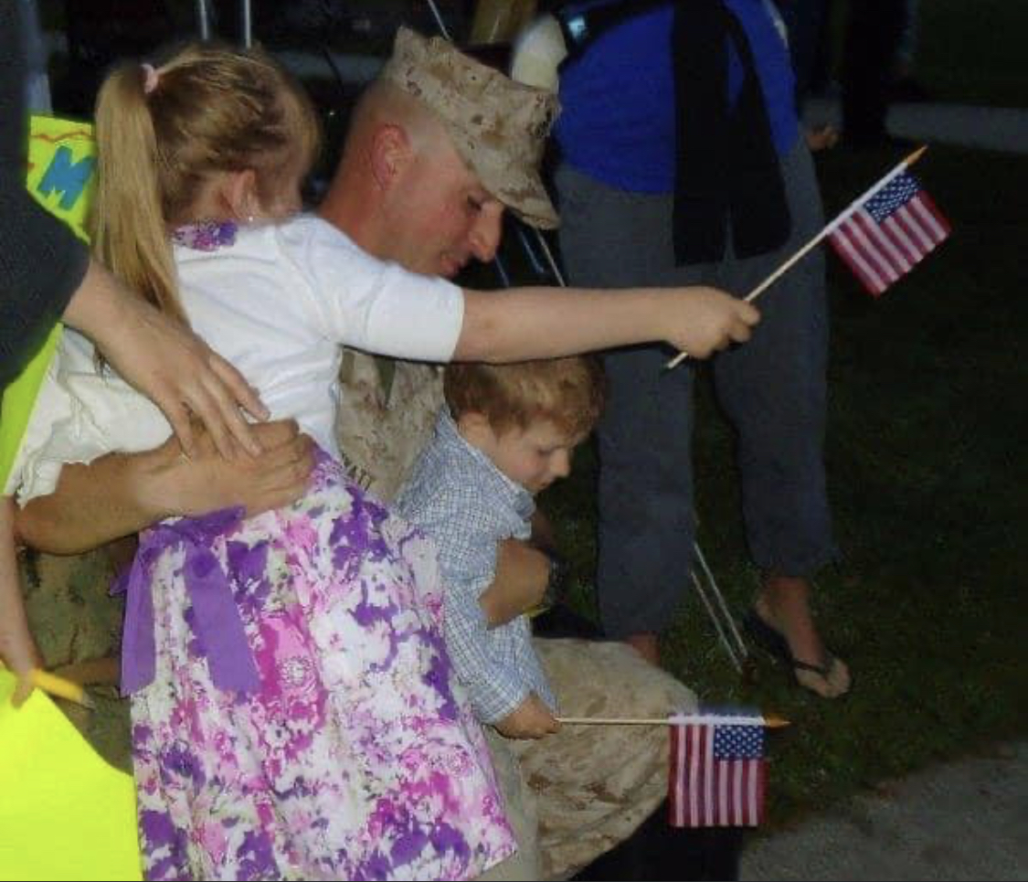 David comes home from Iraq