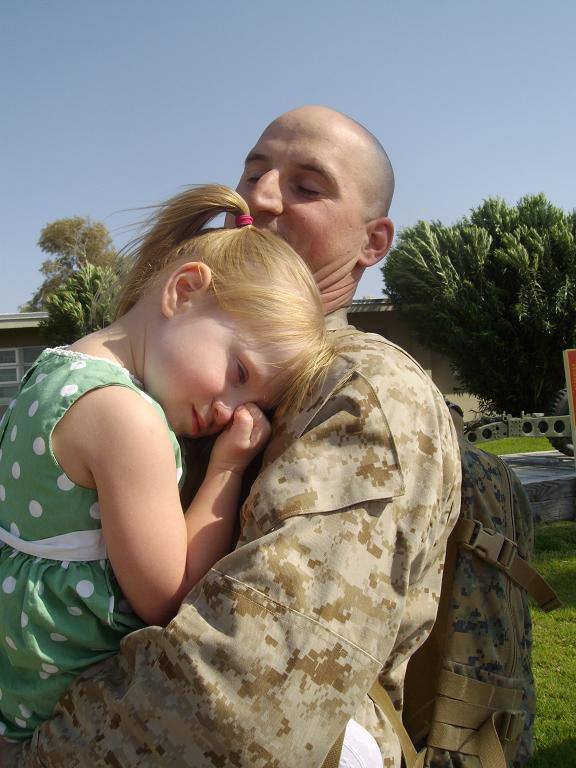 David returns from Afghanistan