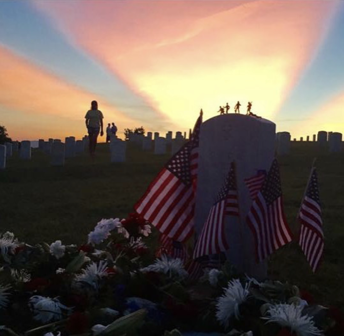 Sunset at Chattanooga National Cemetary